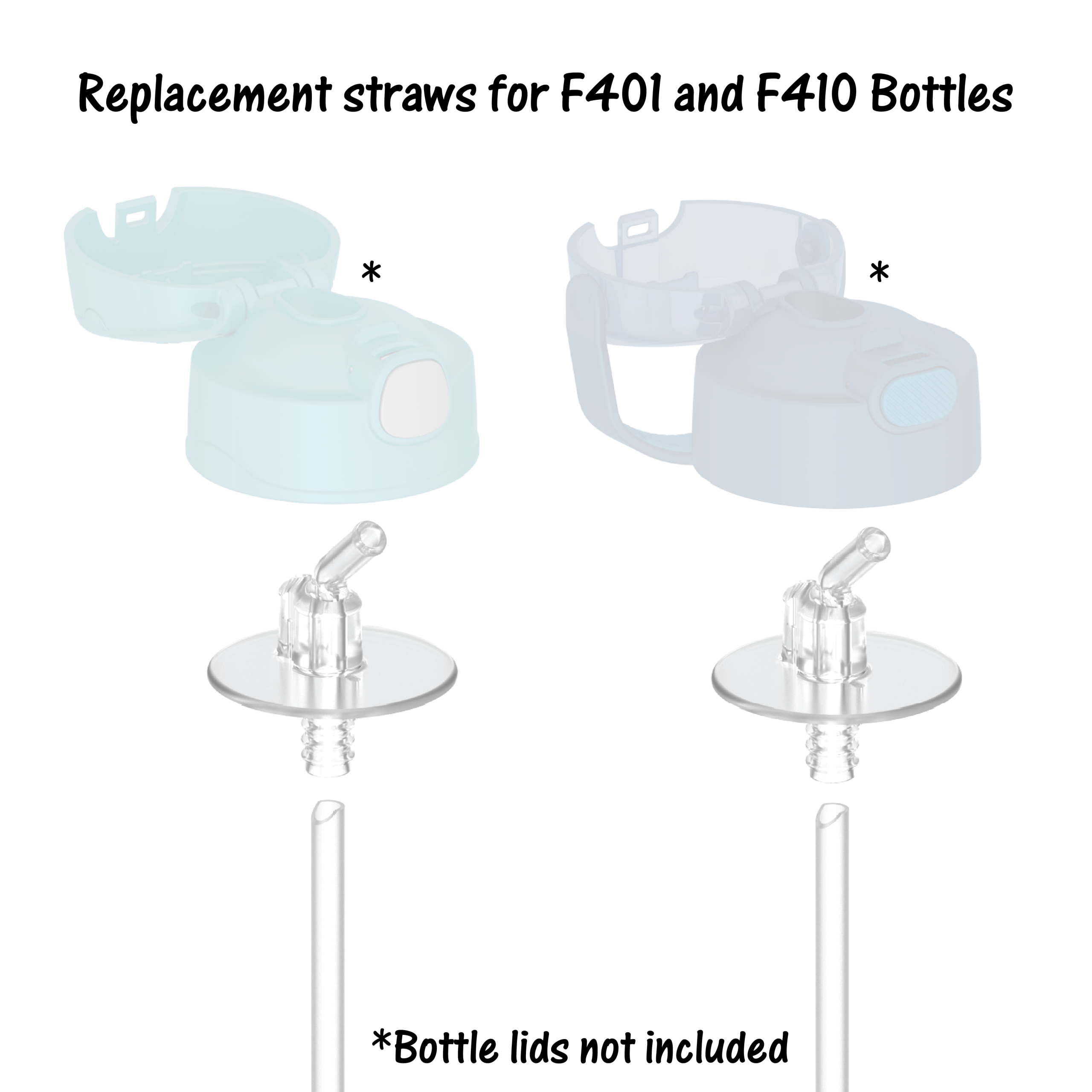 12oz FUNTAINER? BOTTLE REPLACEMENT STRAWS 2-PACK - Image 5