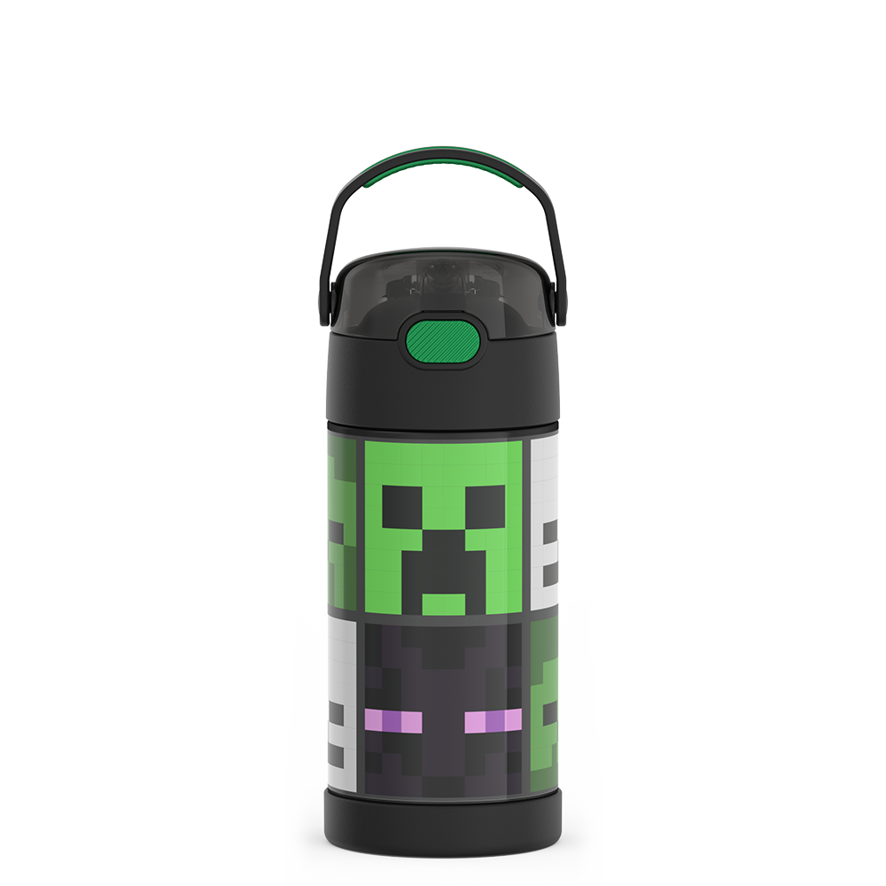 12oz FUNTAINER® WATER BOTTLE MINECRAFT