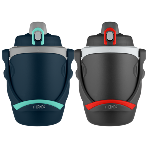 64oz Insulated Water Bottle Navy & Black Bundle