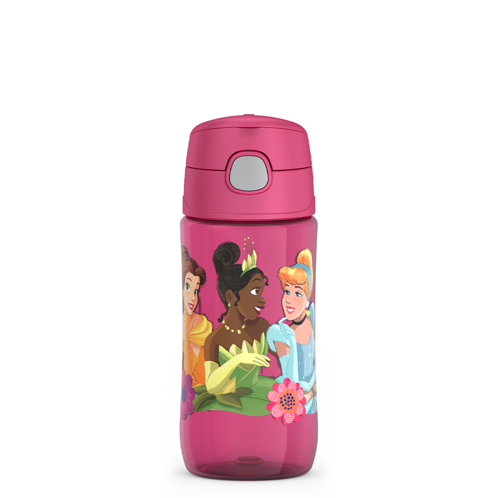16oz THERMOS? KIDS WATER BOTTLE WITH SPOUT LID DISNEY PRINCESS