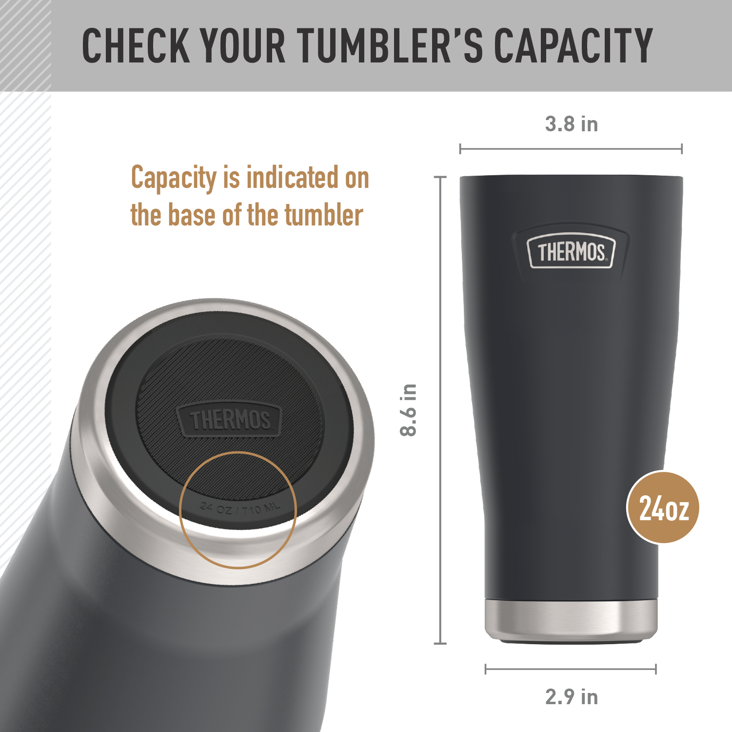 24oz ICON? COLD TUMBLER - REPLACEMENT LID - Image 4