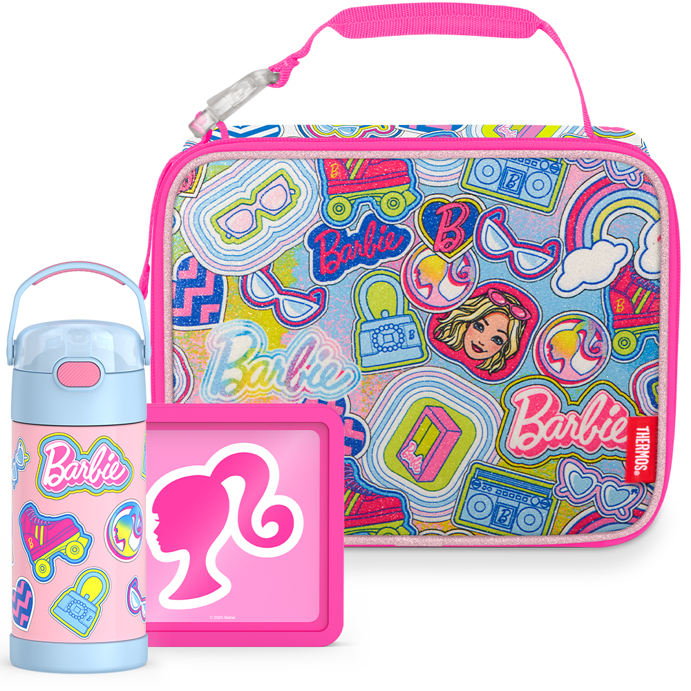 Barbie? Bundle - Soft Lunch Box. 12oz FUNtainer? Water Bottle & Hard Ice