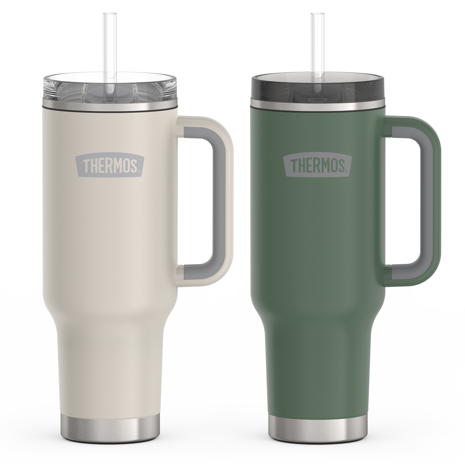 40oz Cup Holder Mug Bundle - Sandstone & Alpine Green