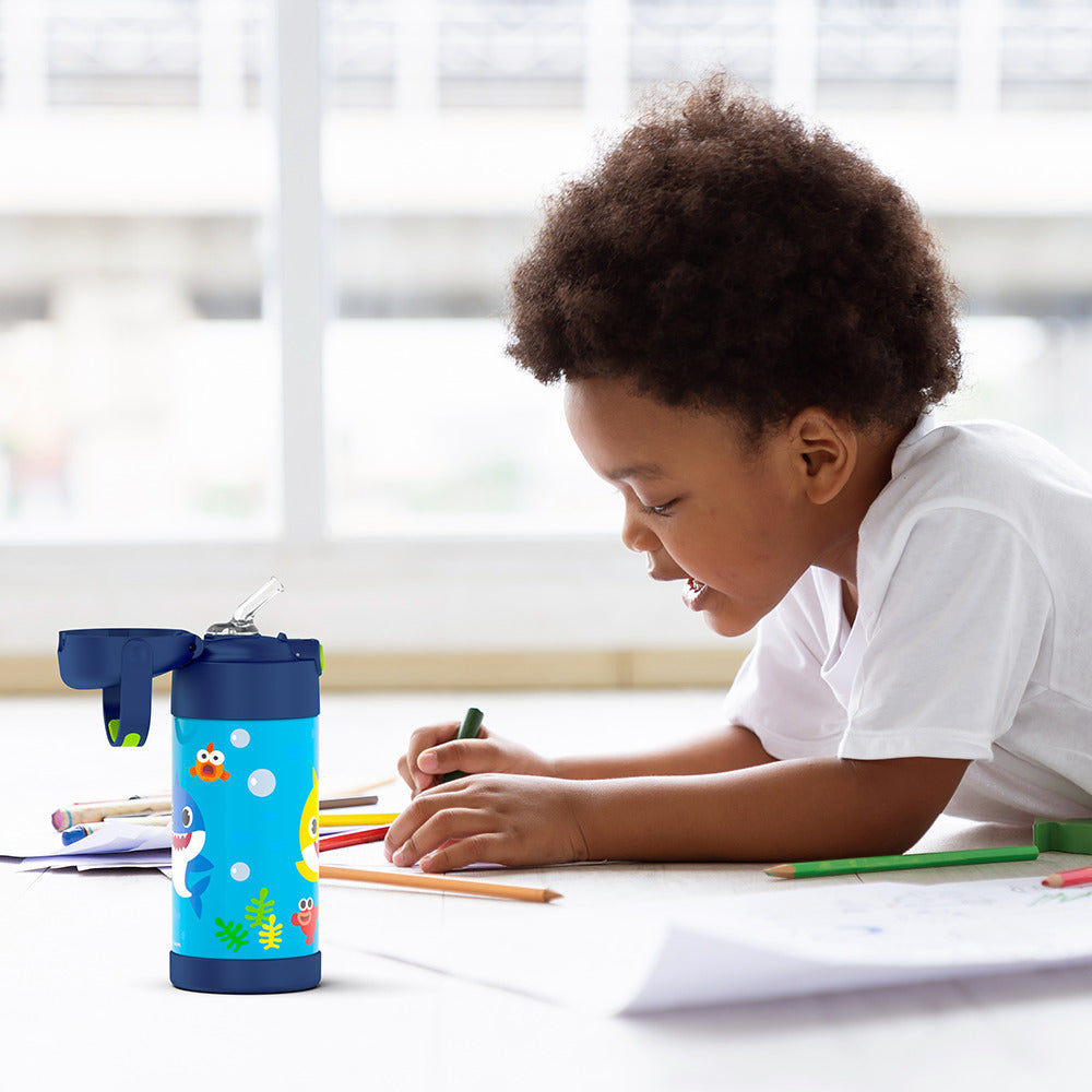 12oz FUNTAINER® WATER BOTTLE BABY SHARK - Image 9