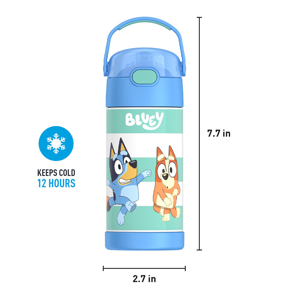 12oz FUNTAINER® WATER BOTTLE BLUEY - Image 9