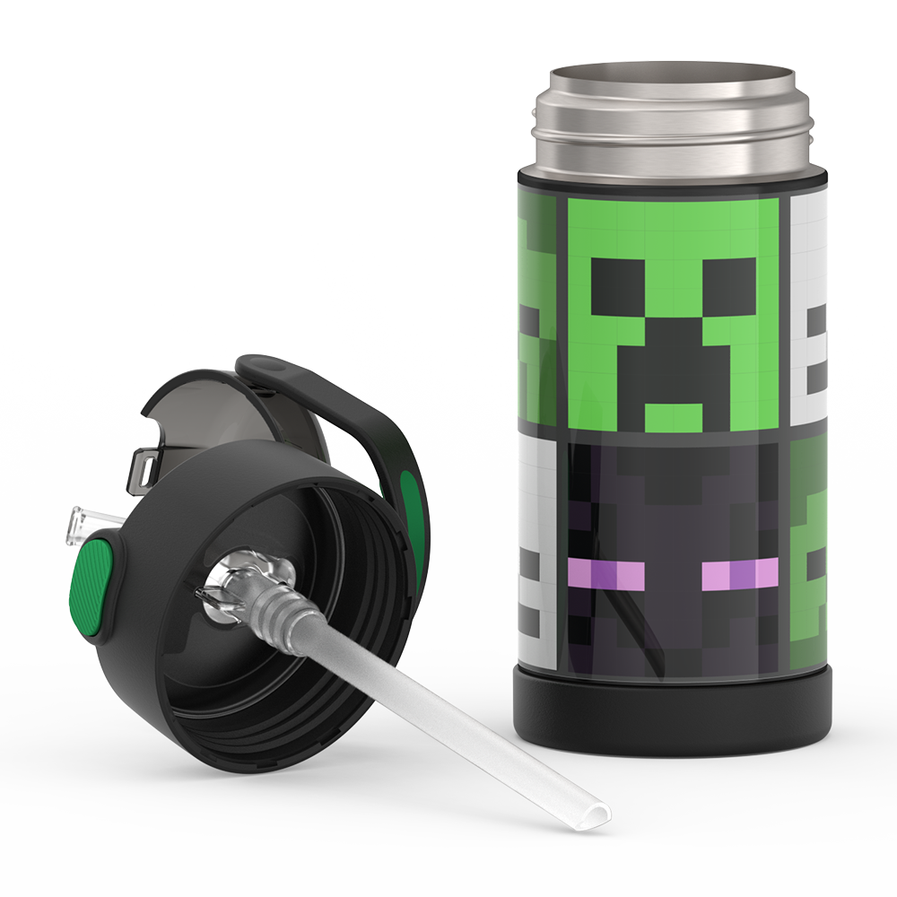12oz FUNTAINER® WATER BOTTLE MINECRAFT - Image 9