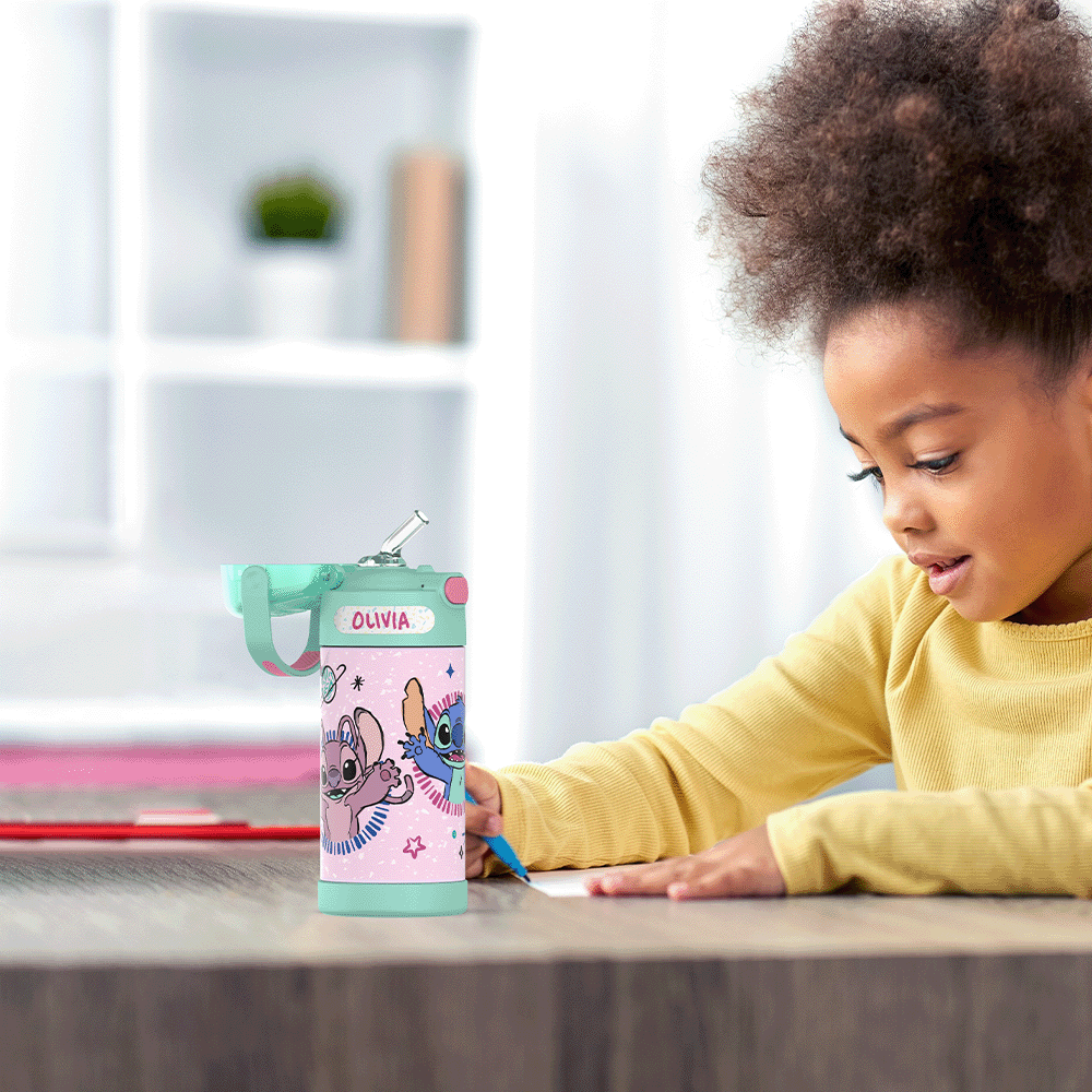 12oz FUNTAINER® WATER BOTTLE DISNEY STITCH - Image 9