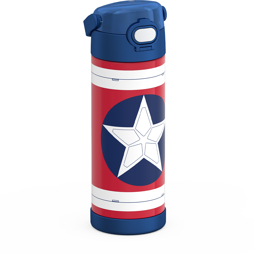 16oz FUNTAINER® WATER BOTTLE CAPTAIN AMERICA - Image 6