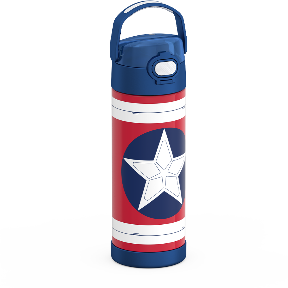 16oz FUNTAINER® WATER BOTTLE CAPTAIN AMERICA - Image 4
