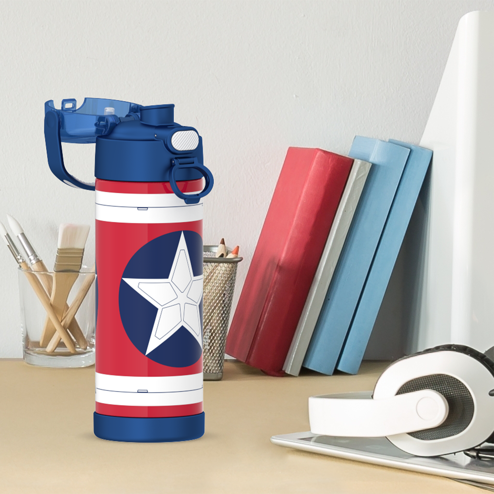 16oz FUNTAINER® WATER BOTTLE CAPTAIN AMERICA - Image 5