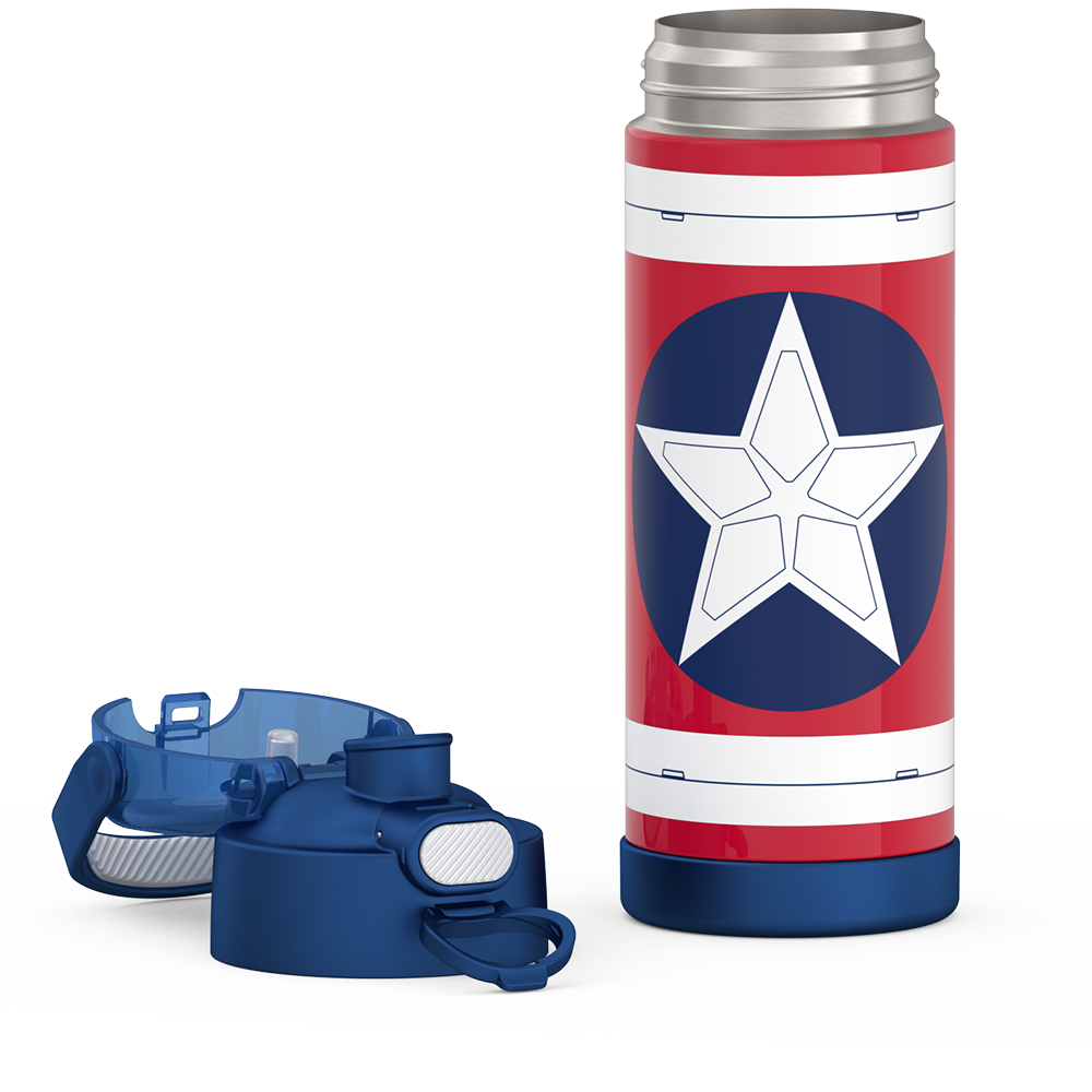 16oz FUNTAINER® WATER BOTTLE CAPTAIN AMERICA - Image 8
