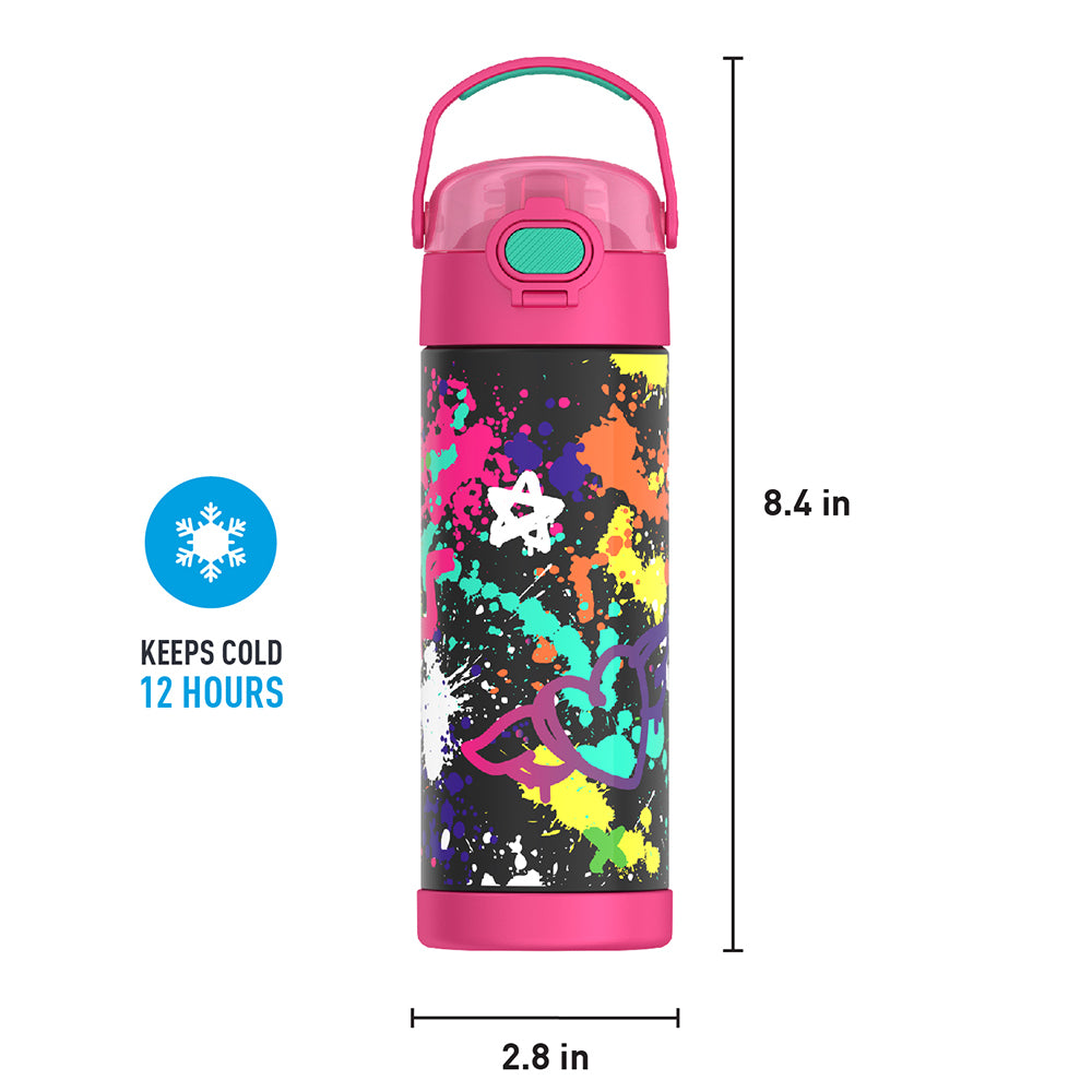 16oz FUNTAINER® WATER BOTTLE WITH LOCKING LID - Image 116