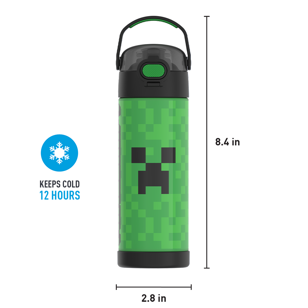 16oz FUNTAINER® WATER BOTTLE MINECRAFT - Image 5