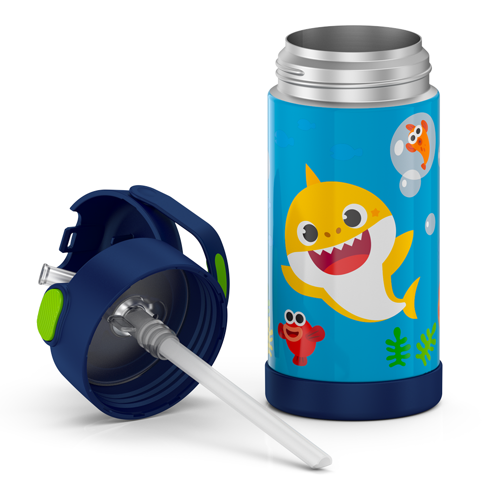 12oz FUNTAINER® WATER BOTTLE BABY SHARK - Image 7