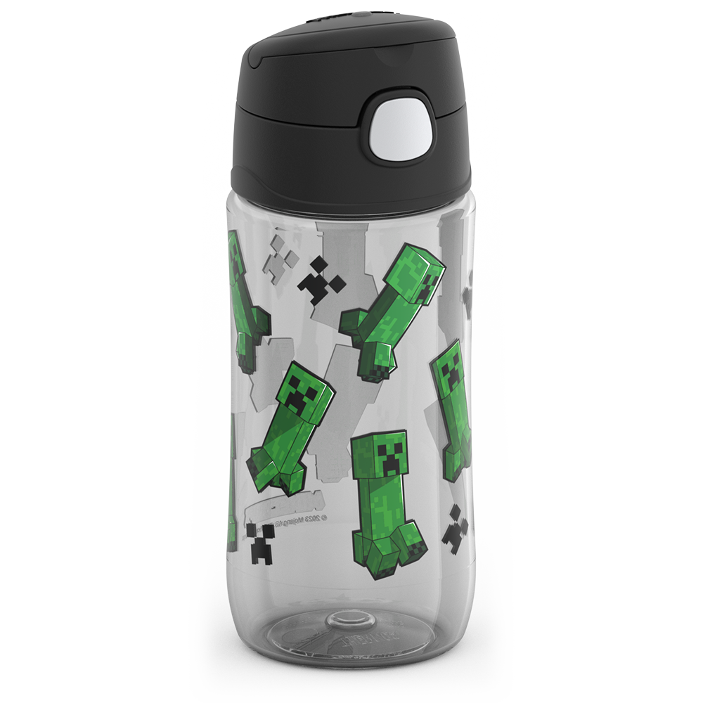 16oz THERMOS? KIDS WATER BOTTLE WITH SPOUT LID MINECRAFT - Image 4