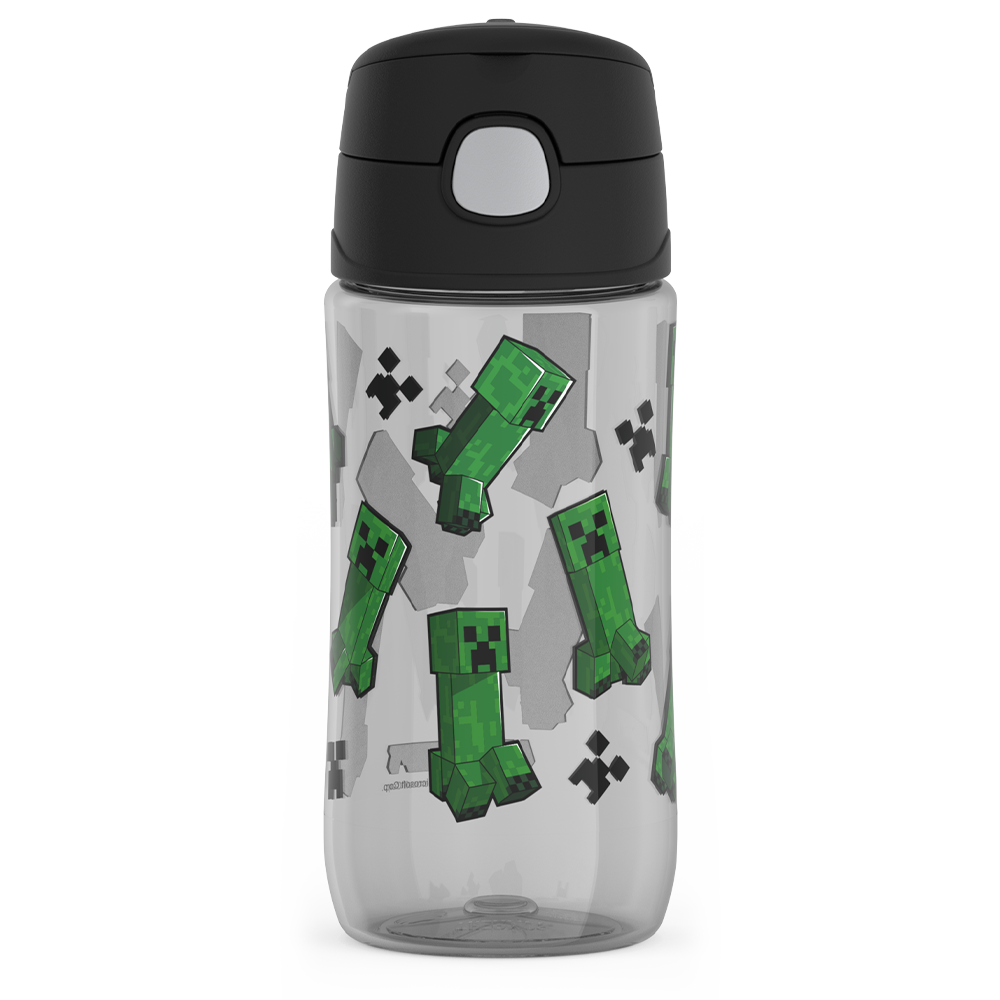 16oz THERMOS? KIDS WATER BOTTLE WITH SPOUT LID MINECRAFT - Image 3