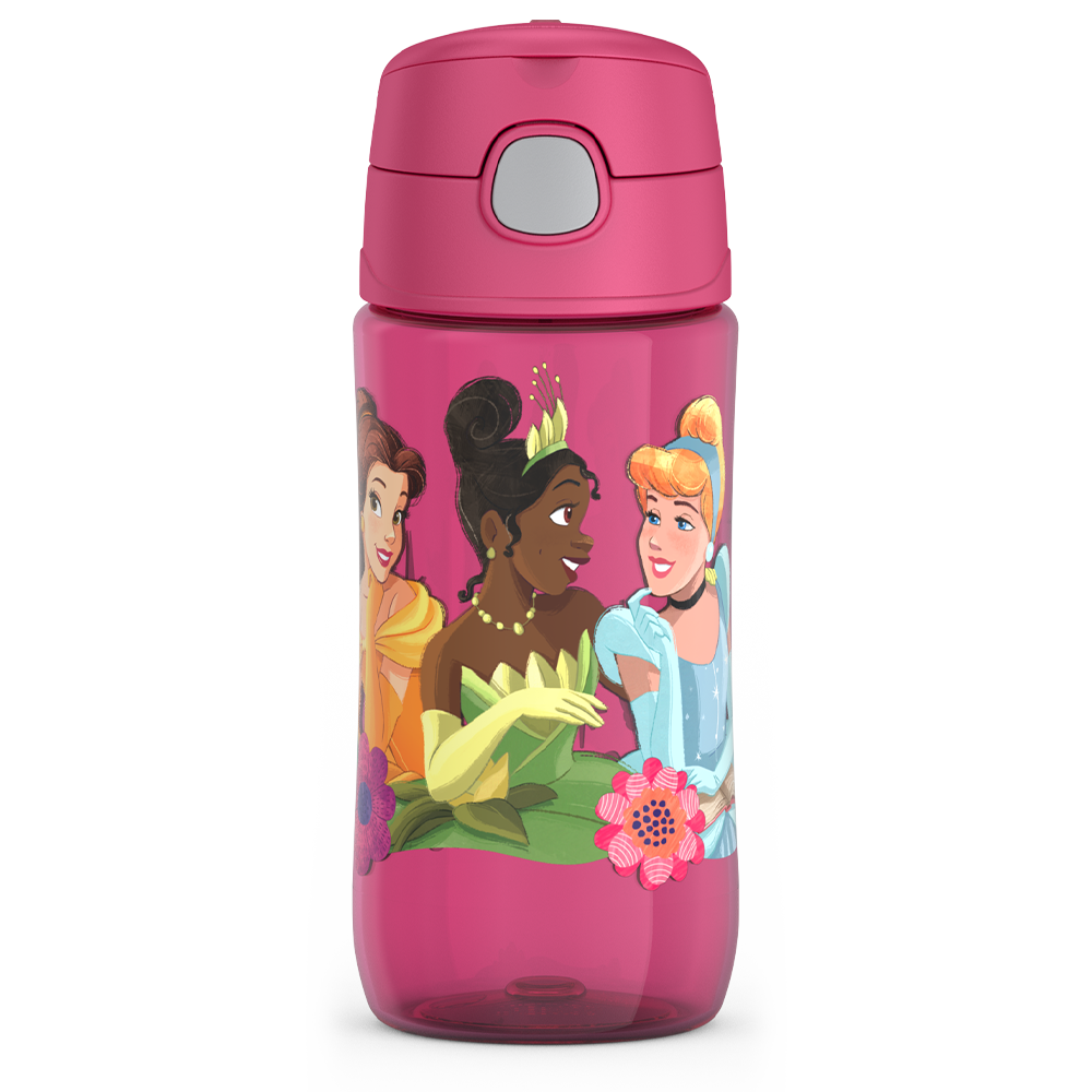16oz THERMOS? KIDS WATER BOTTLE WITH SPOUT LID DISNEY PRINCESS - Image 7